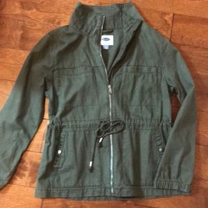 Old Navy Army Green Cotton Jacket, size large